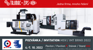 Pozvánka na MSV/IMT Brno 2022 foto