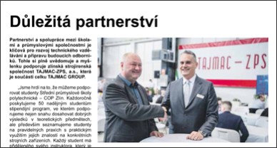 Článek v magazínu Váš Zlín 10/2024 foto